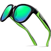ACBLUCE Kids Polarized Sports Sunglasses TPEE Frame with Adjustable Strap for Boys Girls Age 6-12