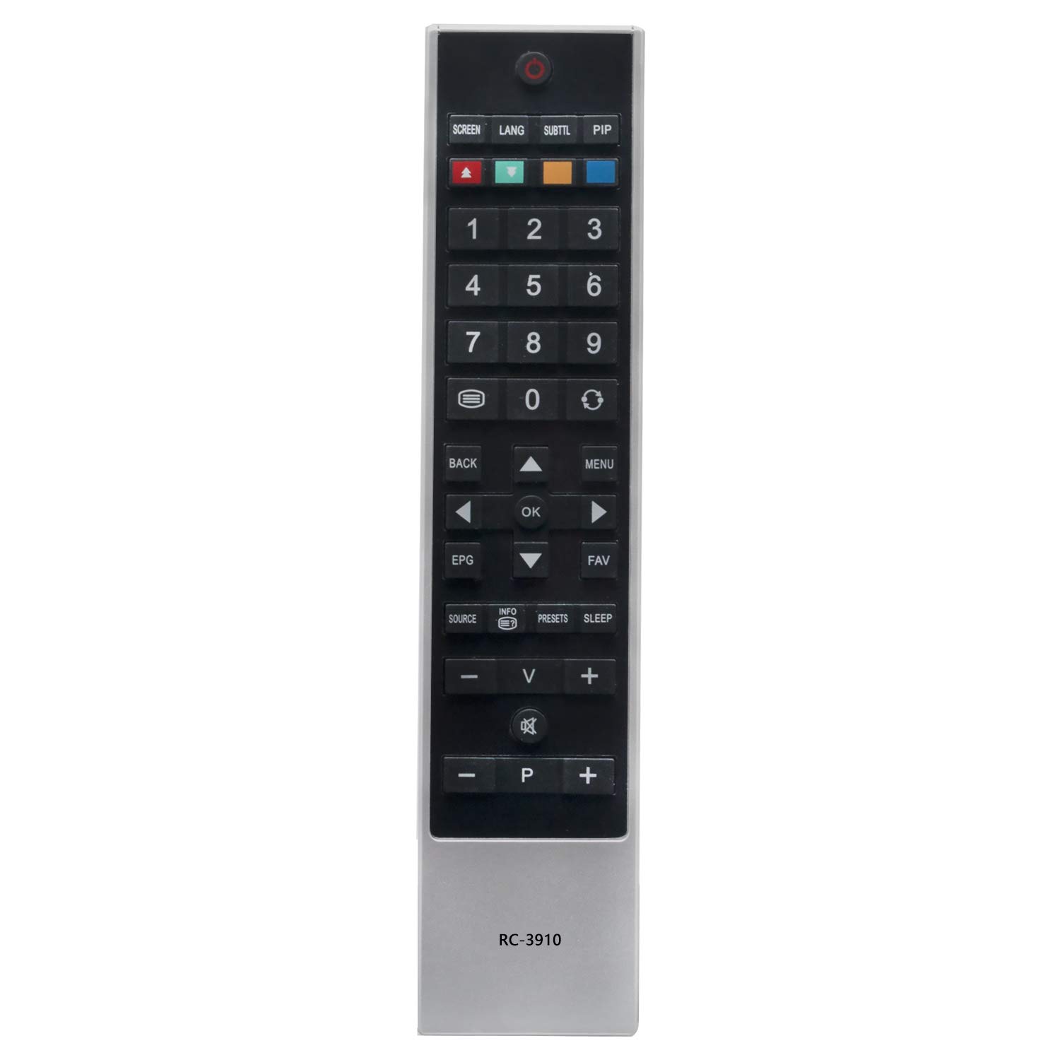 VINABTY RC-3910 Remote Control replacement fit for TOSHIBA 19bl502b 32BV700B 32BV500B 32BL502B 32BL702B 32BV501B 32BV702B 32bv502b 32bl505b 32bl502b 32kv500b 37BV700B 40BL702B TV