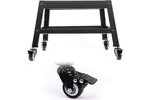 LGBWTUS Mobile Stand for EAST OAK 30 inch Electric Smoker, Leg Extension Kit with Wheels for EAST OAK 30" Outdoor Electric Smoker, Smoker Grill Stand for Outdoor Barbecue,Black,All Steel Mobile Stand Base