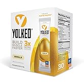 YOLKED - NSF-Certified Muscle Building Supplement - Help Increase Lean Muscle, Reduce Muscle Loss, and Improve Recovery with Fortetropin, 30 Servings