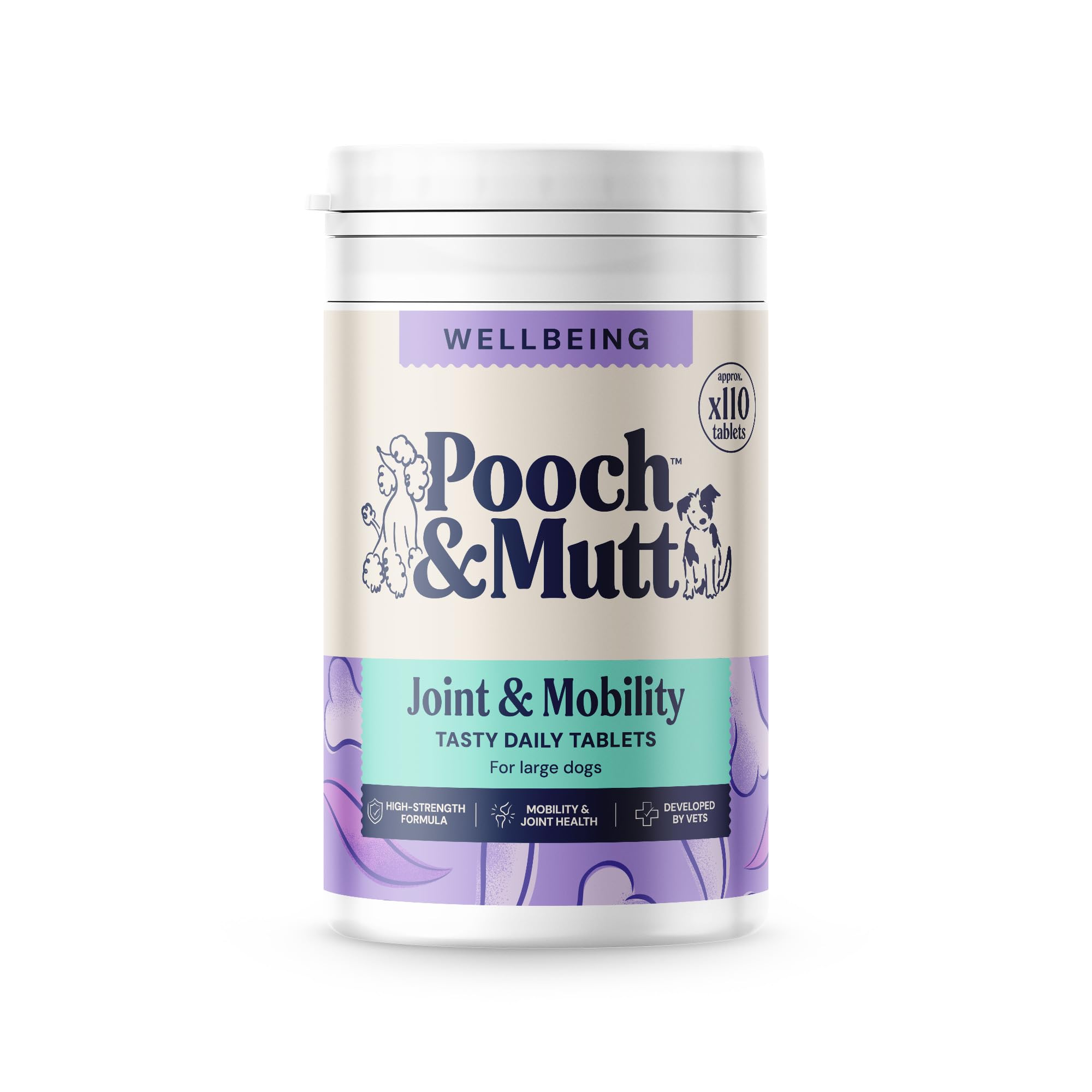 Pooch & Mutt - Daily Joint Care Supplement for Large Dogs, Hip and Joint Aid, 230g (packaging may vary)