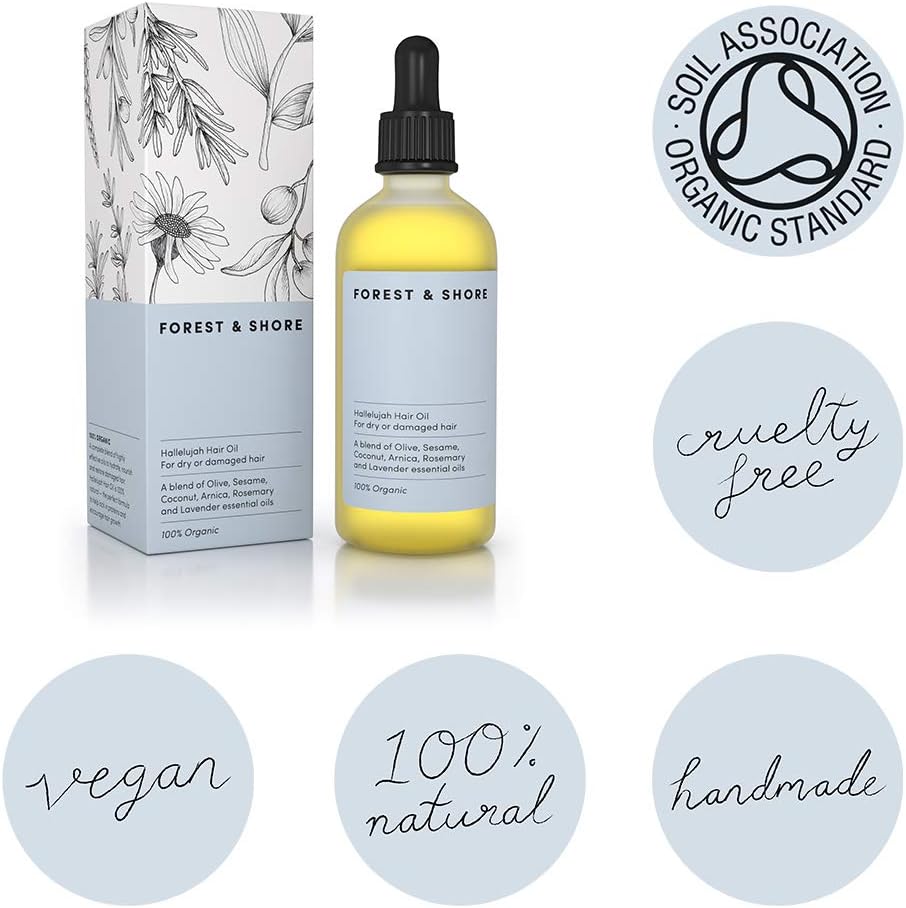 Hair Oil 100% Natural Certified Organic Hallelujah Hair Oil ® Treatment and Protection - Image 3