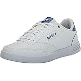 Reebok Women's Court Advance Sneaker, Footwear White/Step Purple/Vintage Blue, Women's Size 7