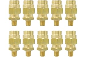 PTP PRO TRUCKING PRODUCTS (10) 224887 PTP DOT Approved 3/8" NPT Hose Connectors for 3/4" OD x 3/8" ID Rubber Air Brake Hose