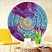 VERNASSA 100% Cotton Large Round Beach Towel Blanket with Tassels Ultra Soft Super Water Absorbent Multi-Purpose Towel