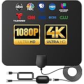DAANT TV Antenna Indoor Long Range | Supports 4K 1080p Smart TV Signal Reception with 16ft HDTV Coax Cable