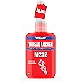 GH1200-50ML Red Thread Lock Medium Strength for Nuts, Bolts, and Metals, Threadlocker Lock Tight & Seal Fasteners with Stable and Consistent Performance