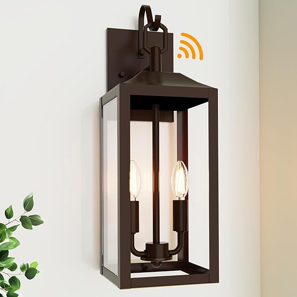 18” LARGE DUSK TO DAWN OUTDOOR LIGHTING, EXTERIOR...