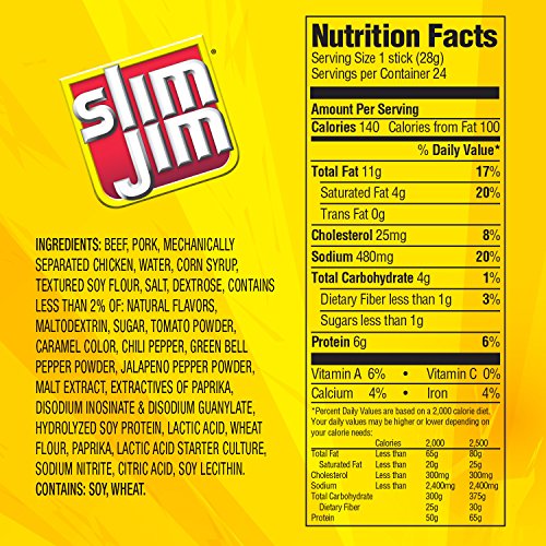 Slim Jim Nacho Flavor Meat Sticks - Image 2