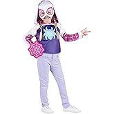 Marvel Ghost Spider Toddler Dress-Up Box Set – Costume Top, Fabric Mask, Web Shield Accessory, and Mini Toy Vehicle (3T-4T) Multi