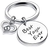 V.nisy Mothers Day Gift yaya Keychain Grammy Keychain Mimi Jewelry Mom Gift gigi Jewelry Grandmother Jewelry MIL Gift Mother Gift Best Yaya Ever Gift Best Grandma Ever Keychain