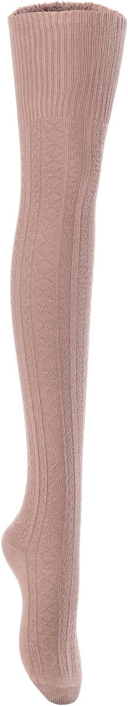 Lian LifeStyle Women's 1 Pair Fashion Knee High Cotton Socks LLS1025 Size 6-9