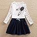 NEAT Girls Embroidery Long Sleeve Flower Denim Cotton Dresses LH5922 1-8 Years