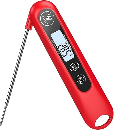 DOQAUS Meat Thermometer Probe 3S Instant Read Backlit 304 Stainless Foldable