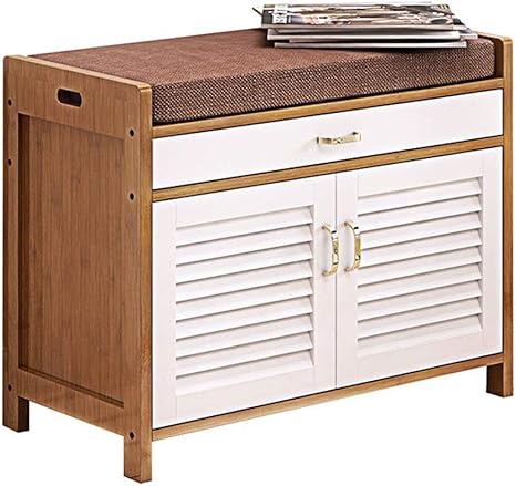 MQQ Europäisches Massivholz Schuhe Bank Kissen Schuhregal Eintrag