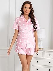 Umeyda Girls Satin Silky Collar V Neck Ruffle Short