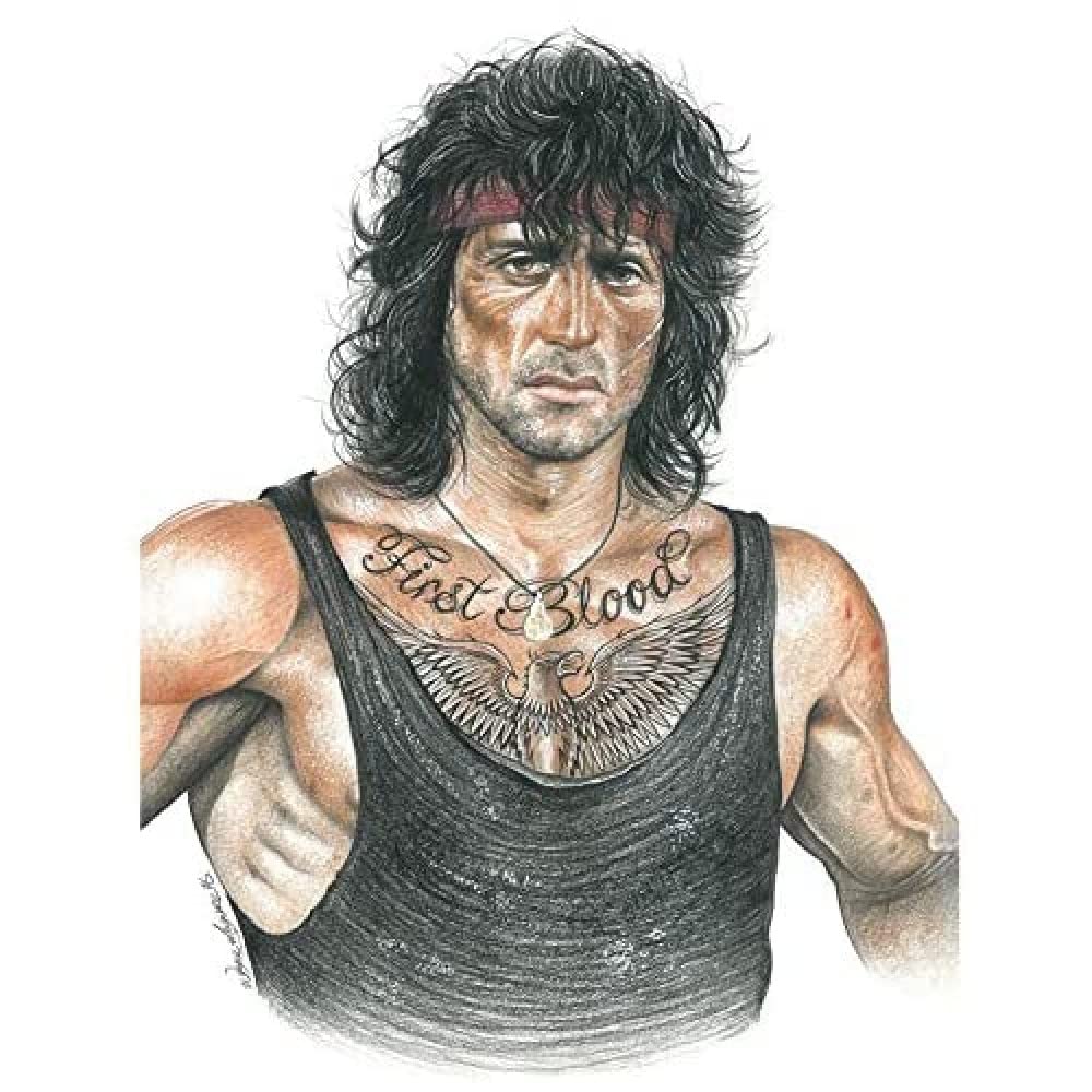 Wee Blue Coo Wayne Maguire Tattooed John Rambo Inked Ikon Canvas Print