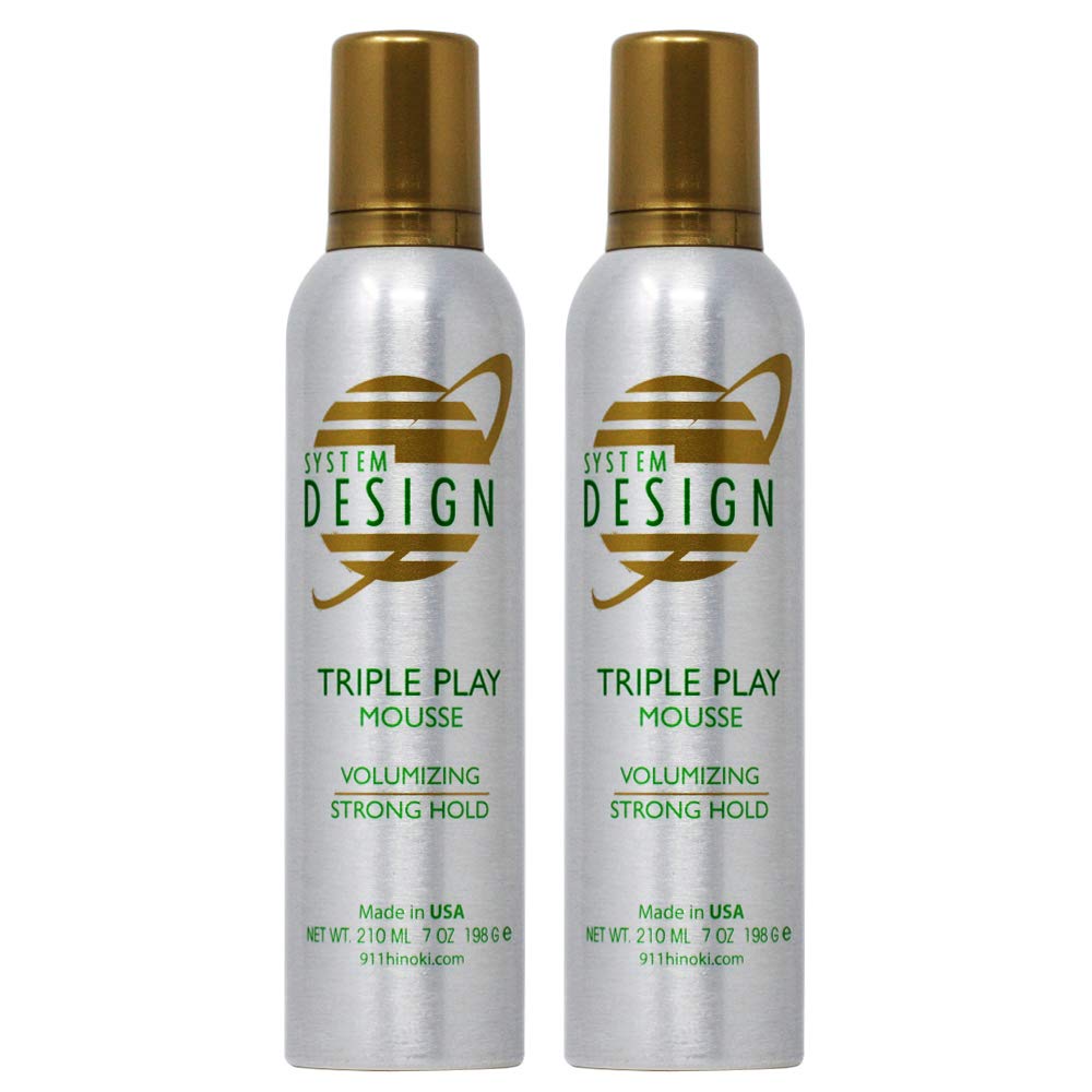 Hayashi System Design Triple Play Volumizing Mousse 7oz"Pack of 2"