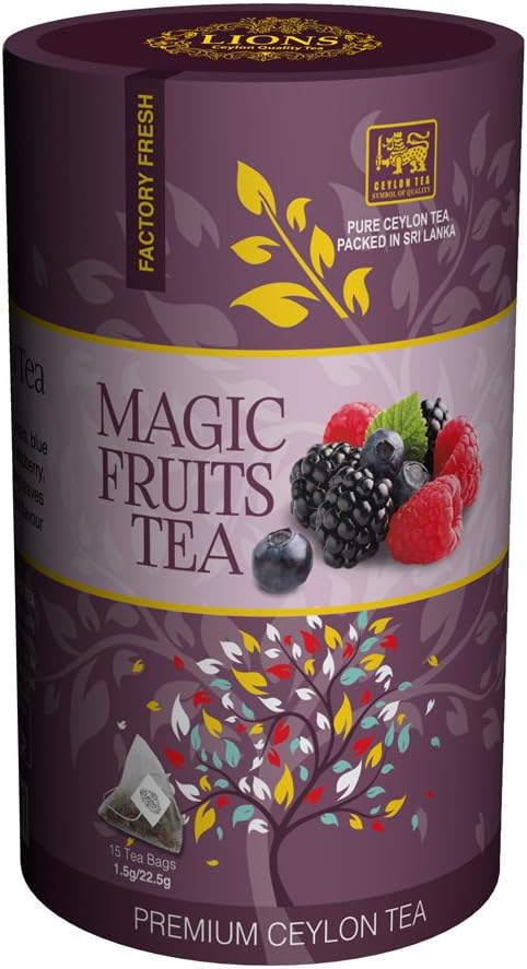 Lions Magic Fruits Tea, 15 Pyramid Tea Bags