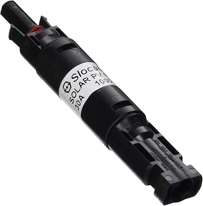 Renogy 30 Amp MC4 Waterproof In-Line Fuse Holder with Fuse for Solar PV DC
