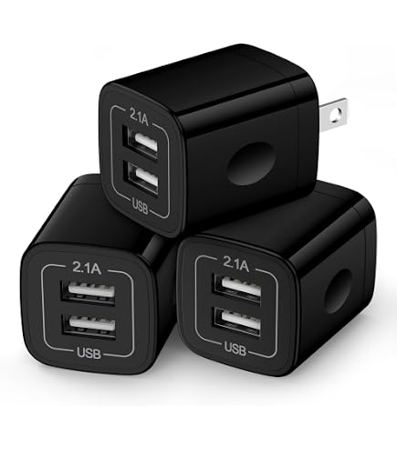 thumbnail interactive-video image 1 of 20x 1A USB Wall Charger - Universal AC Home Power Adapter - US Plug - White 1 of 6