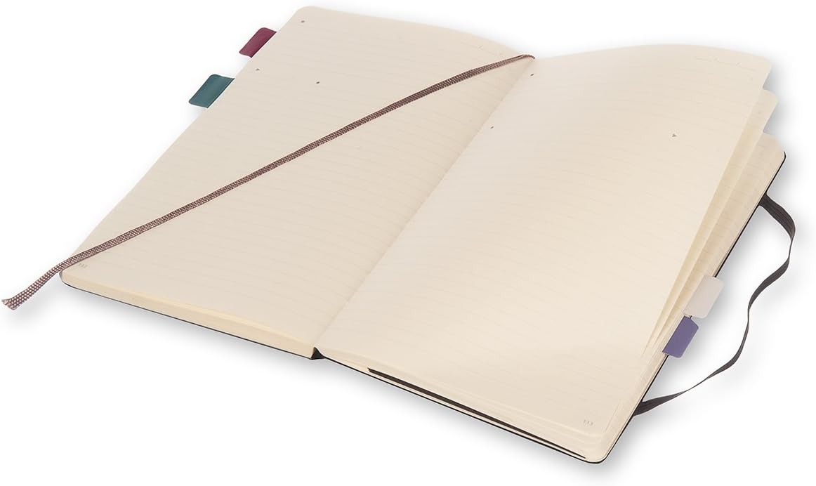 Papeterie Moleskine Avec Elastique Et Signet Couverture Rigide Bloc Notes Papier Pour Memos Et Notes De Travail Grand 13 X 21 Cm 240 Pages Couleur Prune Cahier De Bureau Collection Pro Fournitures De