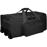 120L 3-Wheel Rolling Duffle Bag - Heavy Duty Military Deployment Bag, Durable Wheeled Duffle Luggage for Travel, Camping & Outdoor Adventures