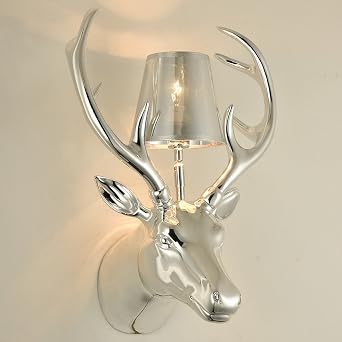 Galvanik Silber Geweih Wandlampe Kreativer Balkon Lampe