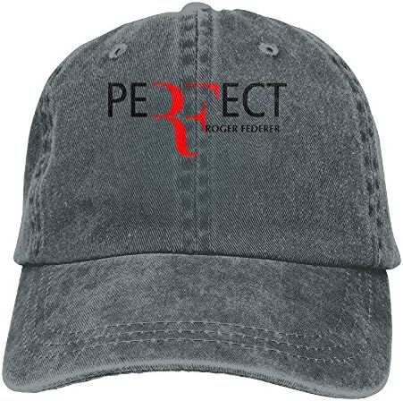 MDFY OEWGRF Roger Federer Adult Hats Unisex Fashion Plain Cool Adjustable Denim Jeans Baseball Cap Cowboy