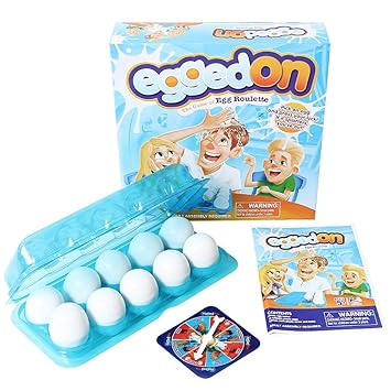 Crazy-Store 1 Set Egged On Game Parent-Child Interactive Party Egg Roulette Table Game