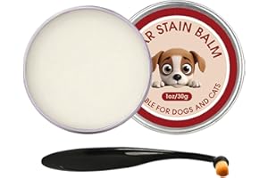 Tear Stain Remover for Dogs - 40g Care Ointment with Brush - Tear Stain Remover for Cats - For Veterinary Clinic Home Travel 