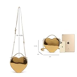 lola mae Heart Shape Satchel Crossbody Purse for