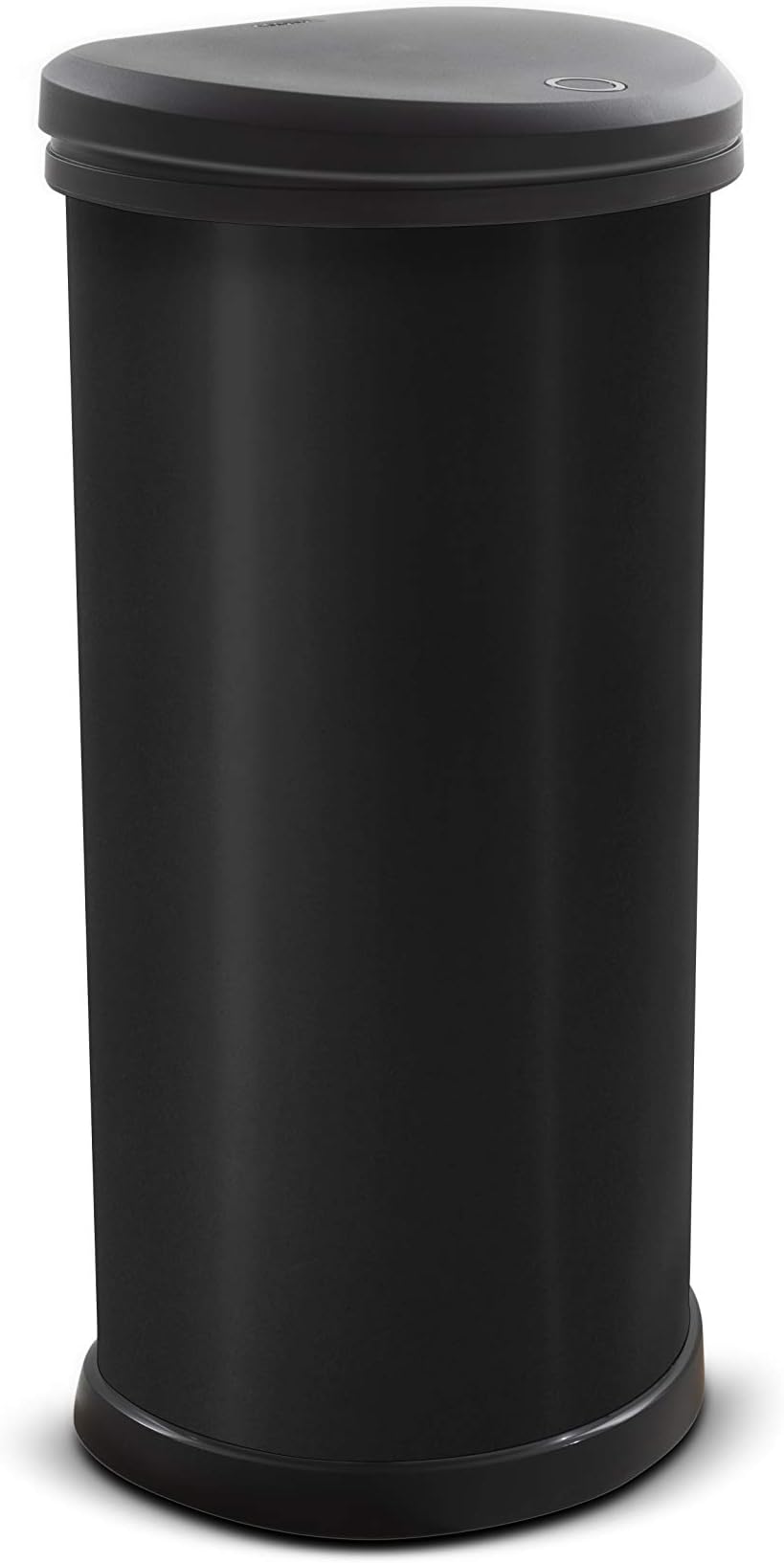 Curver 40L Deco Bin Matt Black Waste Container Kitchen Home Office