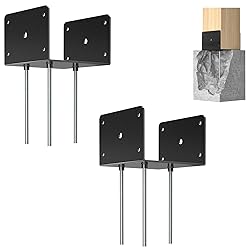 FMhotu 6x6 Concrete Post Base(2 PCS), Deck Post
