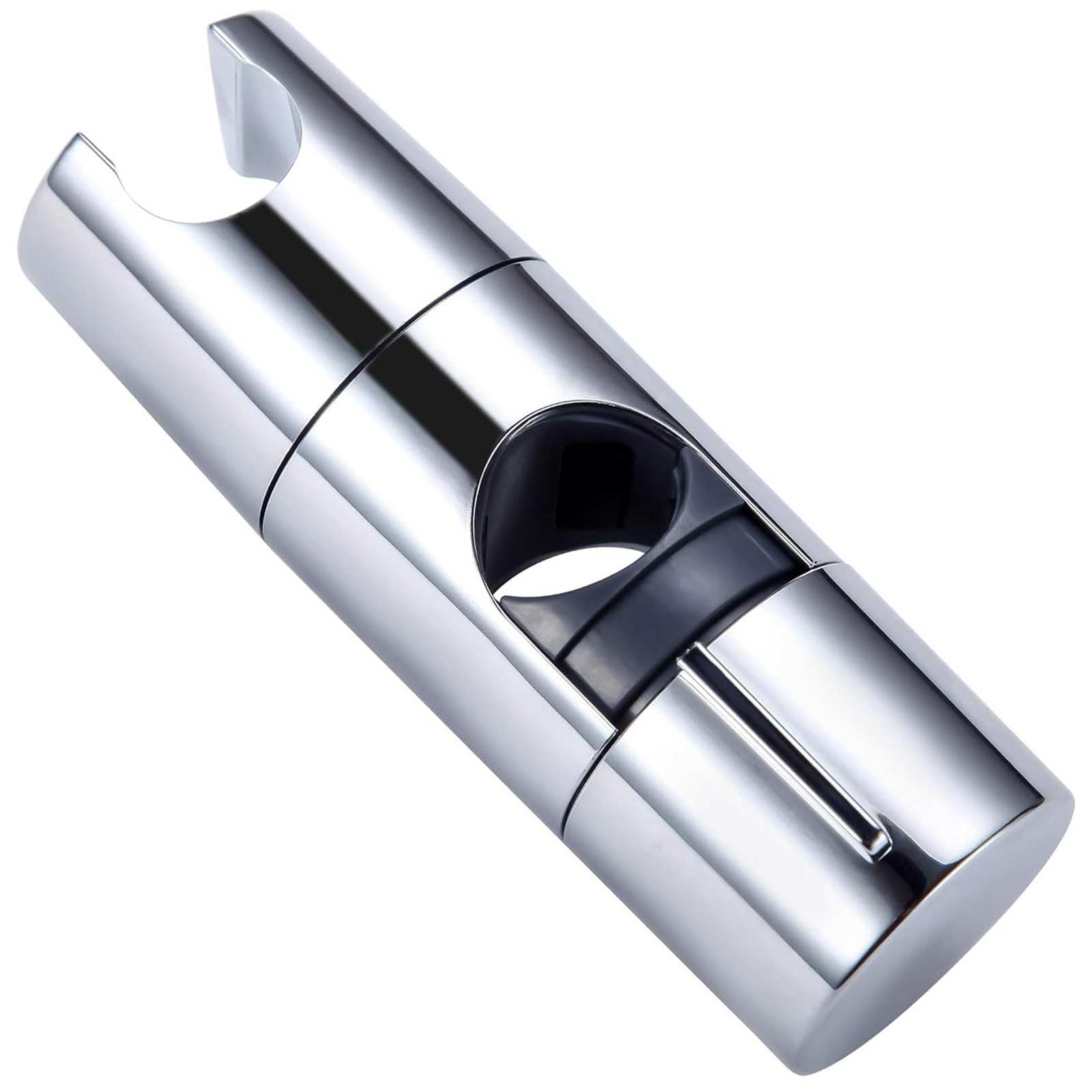 TRHDFW Shower Head Holders for 19-25MM Riser Rail, Adjustable Shower Rail Rod Clamp Holder Bracket, Chrome Plated