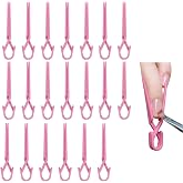 ZGGAZCA 20Pcs Nail Clips to Hold Nails Down Acrylic Gel Nail Pincher Tool for Shaping Painting and Pinching Nail Polish Protector Clamps for Fingers Poly Gel Extension Guards Manicure Nail Art(Pink)