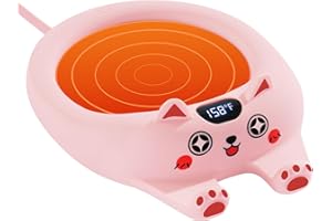 PUSEE Coffee Mug Warmer Auto Shut Off, 3 Temp Coffee Warmer for Desk, Candle Warmer Plate Safely Melt The Candle Releases Scents,Enjoy Your Warm Coffee Tea,Coffee Gifts for Women Men