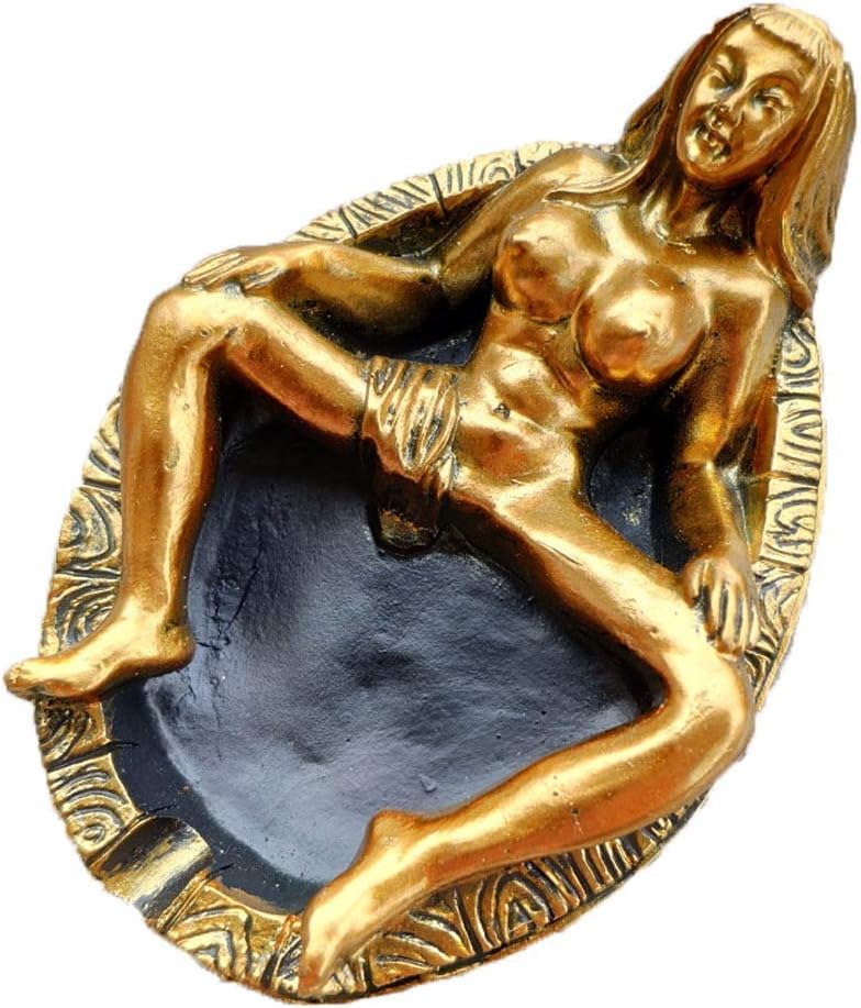 Novelty Creative Sexy Girl Ashtray Resin Indoor Ashtray Home Office Decoration Desktop Smoking Ash Tray Outdoors Portable Cigarettes Ashtray