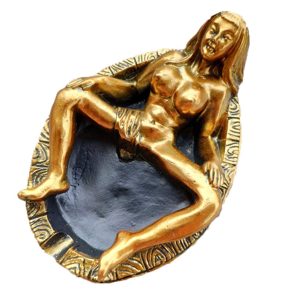 Novelty Creative Sexy Girl Ashtray Resin Indoor Ashtray Home Office Decoration Desktop Smoking Ash Tray Outdoors Portable Cigarettes Ashtray