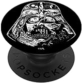 Star Wars Darth Vader Helmet Saga Black And White PopSockets Adhesive PopGrip