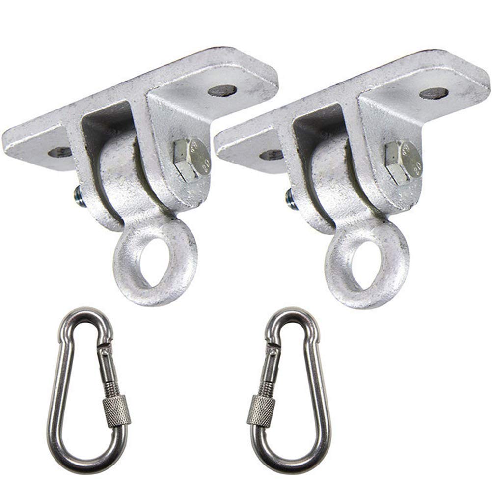 Ceiling hook, swing bracket with carabiner, ceiling bracket, attachment, suspension hook for love swing, hanging lamp, hammock