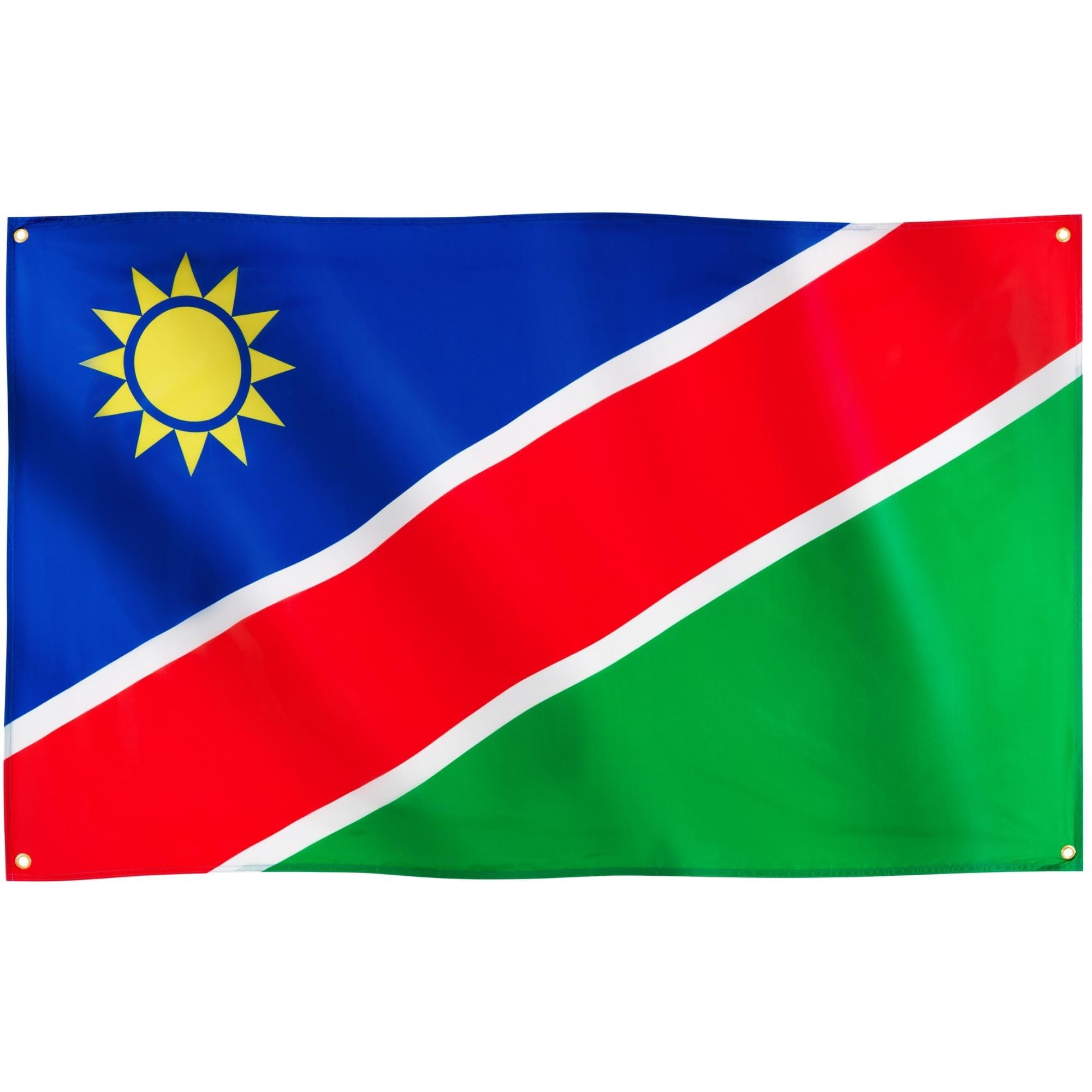 Runesol Namibia Flag, 91x152cm, 3ft x 5ft, Namibian National Flag, 4 Grommets, Eyelet In Every Corner, Premium Flags, Inside, Outside, Vivid Colours, Cassinga Day — image 1