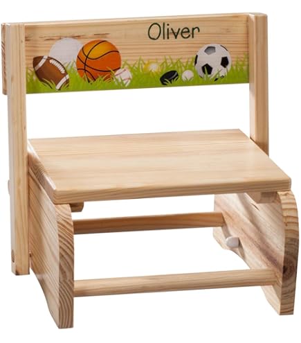 Amazon.com: My Bambino Personalized Cars and Trucks Step Stool