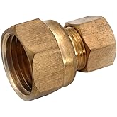 Anderson Metals 750066-1008 5/8-Inch by 1/2-Inch Compression Coupling