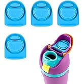 4pcs Replacement Stopper Compatible with Owala FreeSip 24oz 32oz 40oz, BPA-Free Silicone Water Bottle Lid Gaskets Replacement for Owala 16/24/32/40oz Bottle Mouth Cap Stopper Seal Parts Accessories