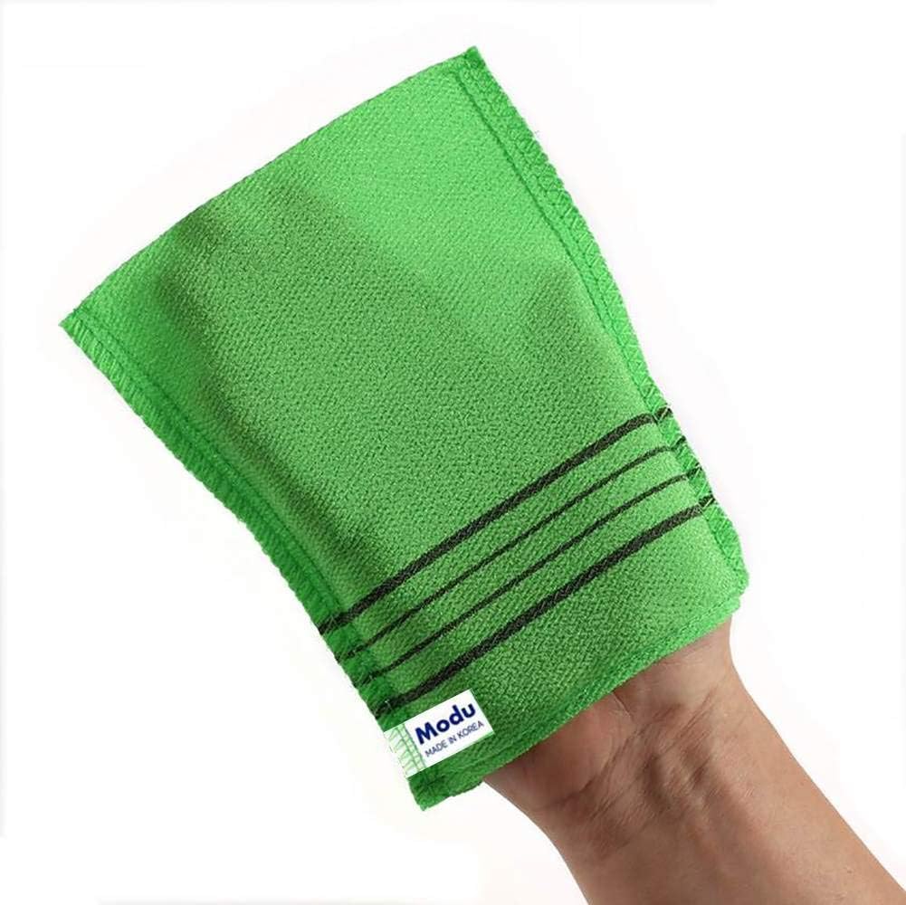 Modu Korean Exfoliating Italy Towel Washcloth Bath Scrub Removes Dead Skin Mitt (Normal 5 pcs)