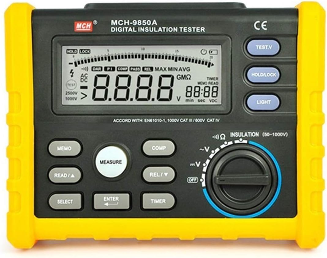 SXMSXM 9850A Digital Insulation Resistance Tester Megohmmeter Storage