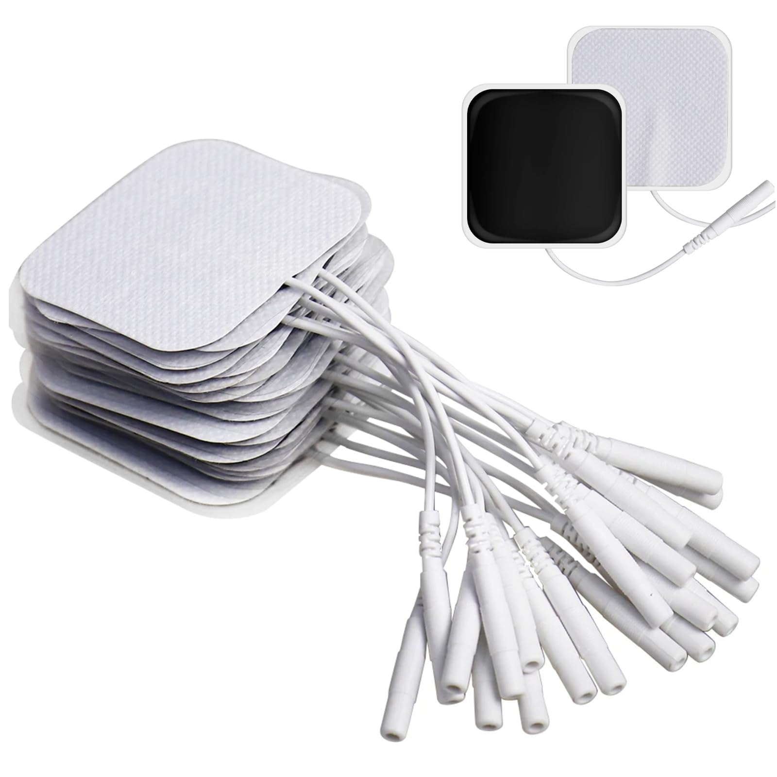 LFCFBH 20 PCS TENS Machine Pads, TENS Unit Replacement Pads Compatible with TPN Lloyds Tenscare Neurotrac Auvon TENS Machines, 50x50mm