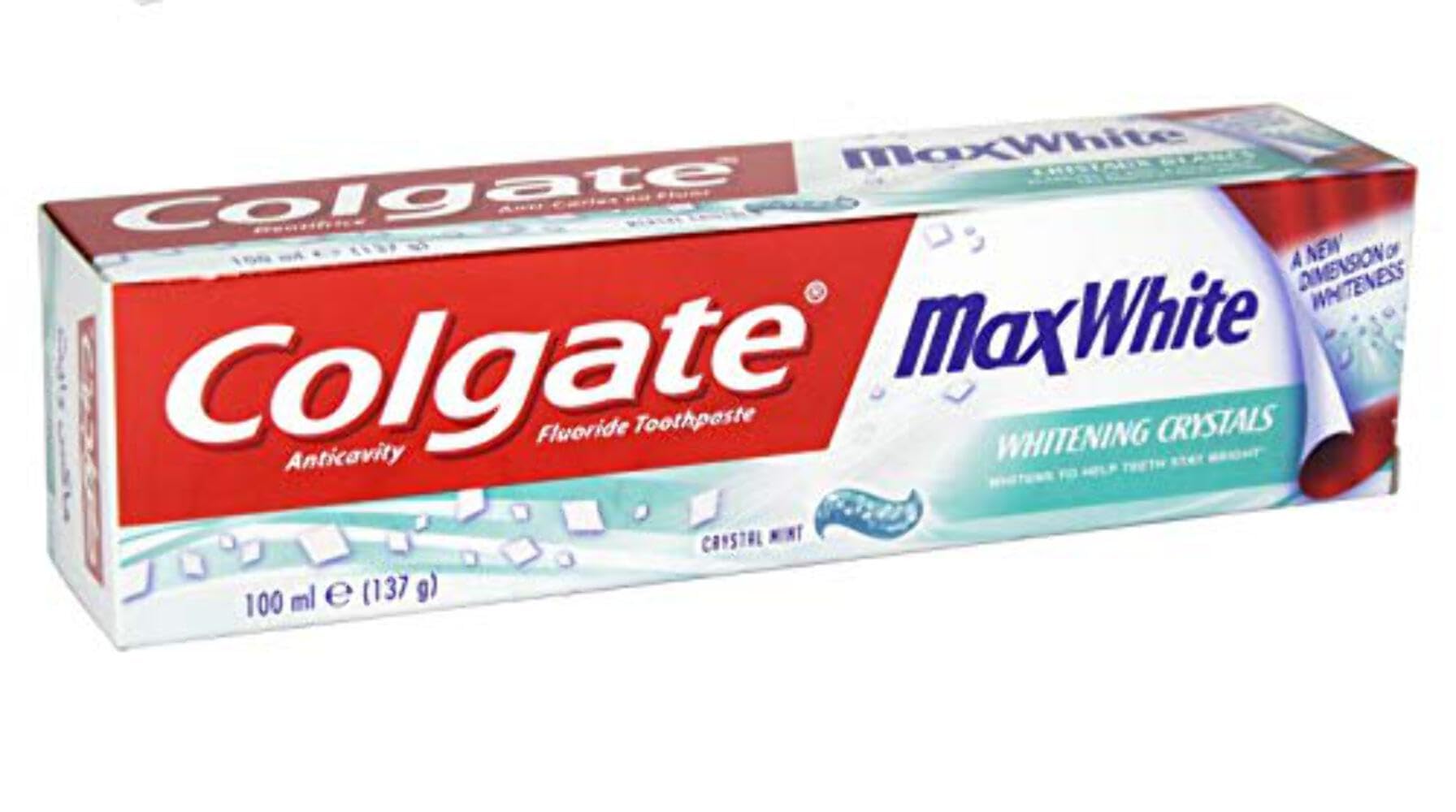 colgate max white crystal mint 100ml import