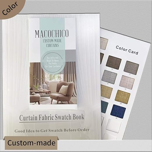 Amazon Com Macochico Linen Curtains Swatches And Custom Made